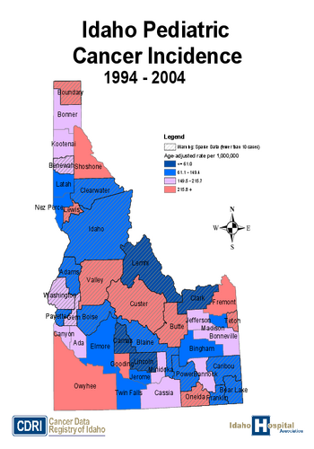 Pediatric Cancer in Idaho, 1994-2004